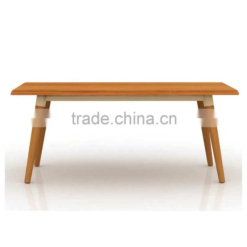 Best selling wooden dining table with round legs