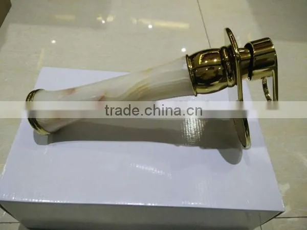 Shocking price unique Lead free brass bathroom basin waterfall faucet, deltar faucet brands
