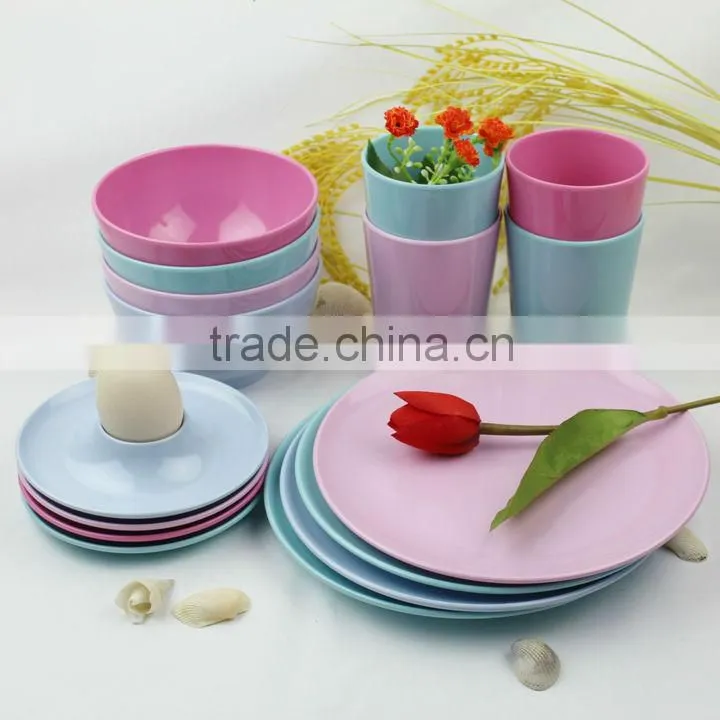 food grade melamine colorful dinner set