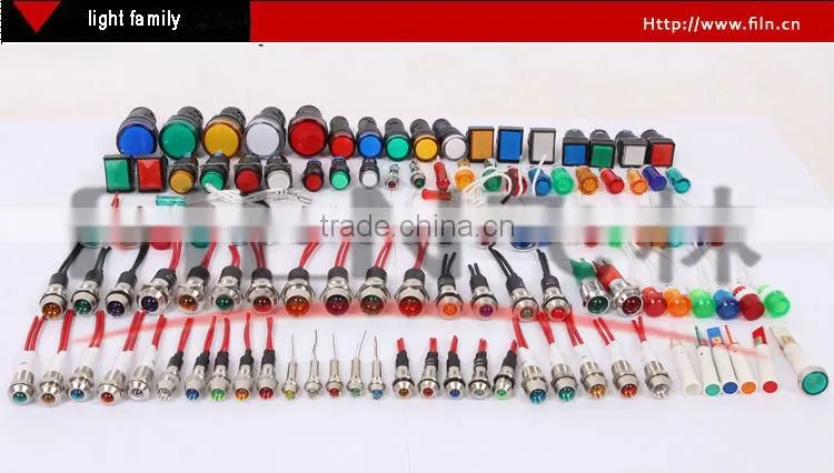 PCB high LED 8mm green 12v led lamp