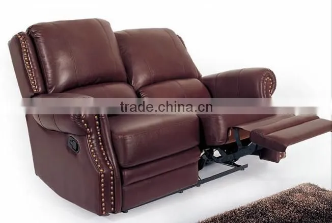 fabric or leather white recliner sectional sofa