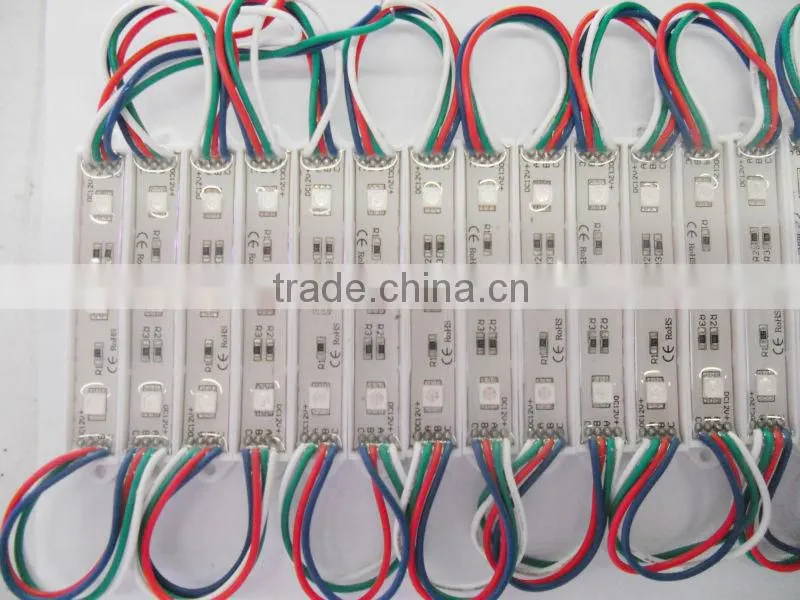 3 chips 5050 SMD modules led injection led modul RGB led module12V 0.72W with 3M adhesive
