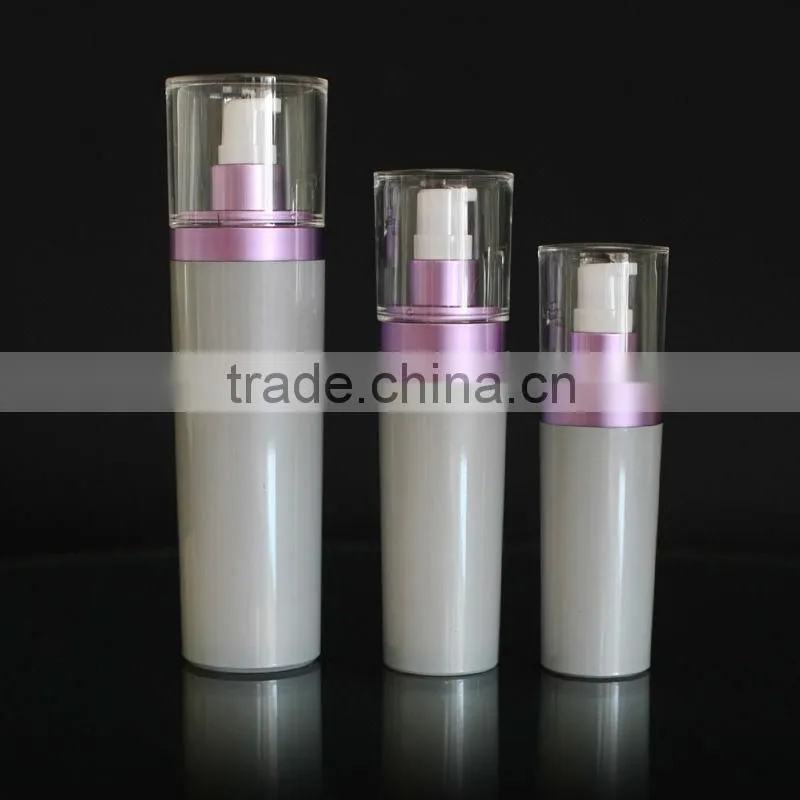 different kinds acrylic lotion bottle plastic liquid bottle cosmetic packaging cone shape injection color
