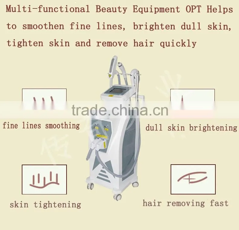 ipl laser hair removal machine / ipl rf ipl skin tightening beauty machine