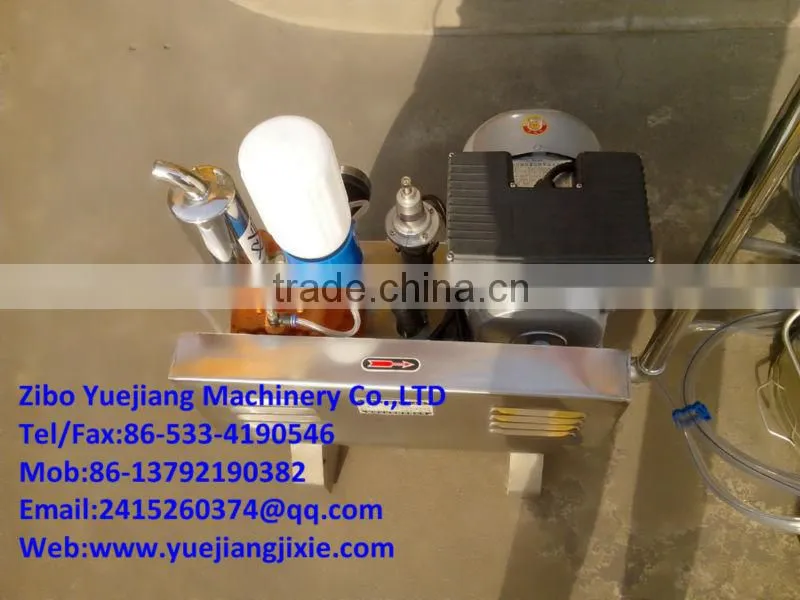 KLN Brand pipeline type milking machine with two buckets