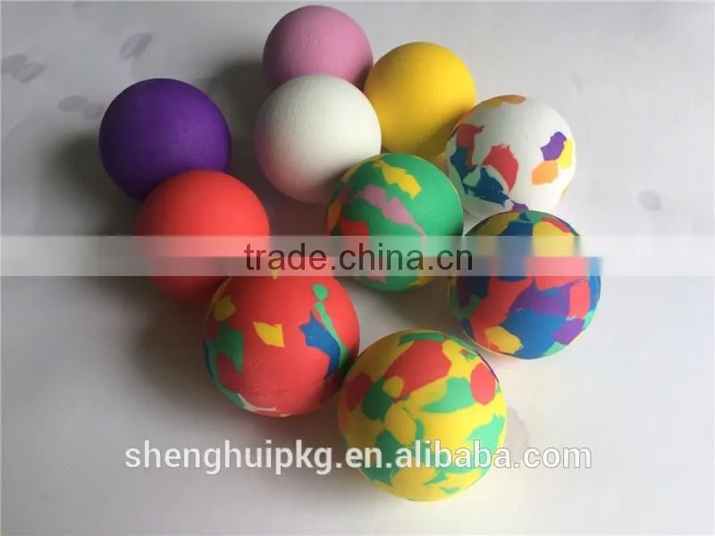 Hot sell cheap colorful eva foam ball toy gun eva ball promotional eva ball for kids playing