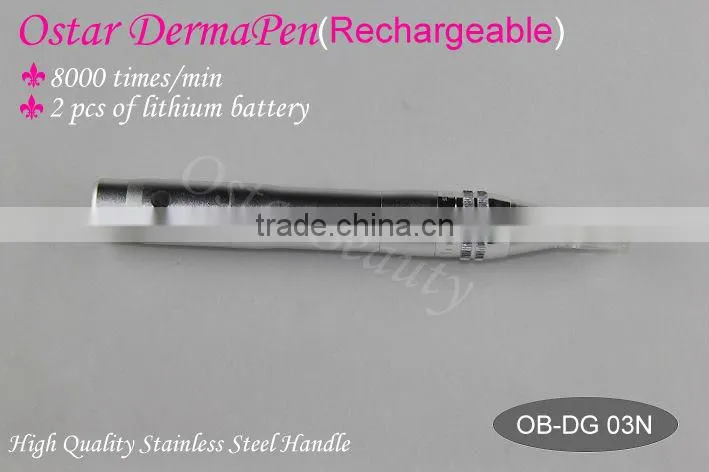 Rechargeable Vibrating Pen Skin Derma reach to 2.5 mm needle length DG 03N