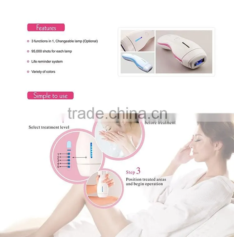 new home use IPL beauty device for permanent hair removal anti-aging and acne treatment