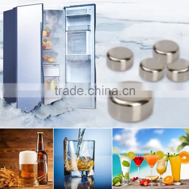 Christmas gift Stainless steel reusable whisky stones/ whiskey ice cubes/ whisky ice rocks