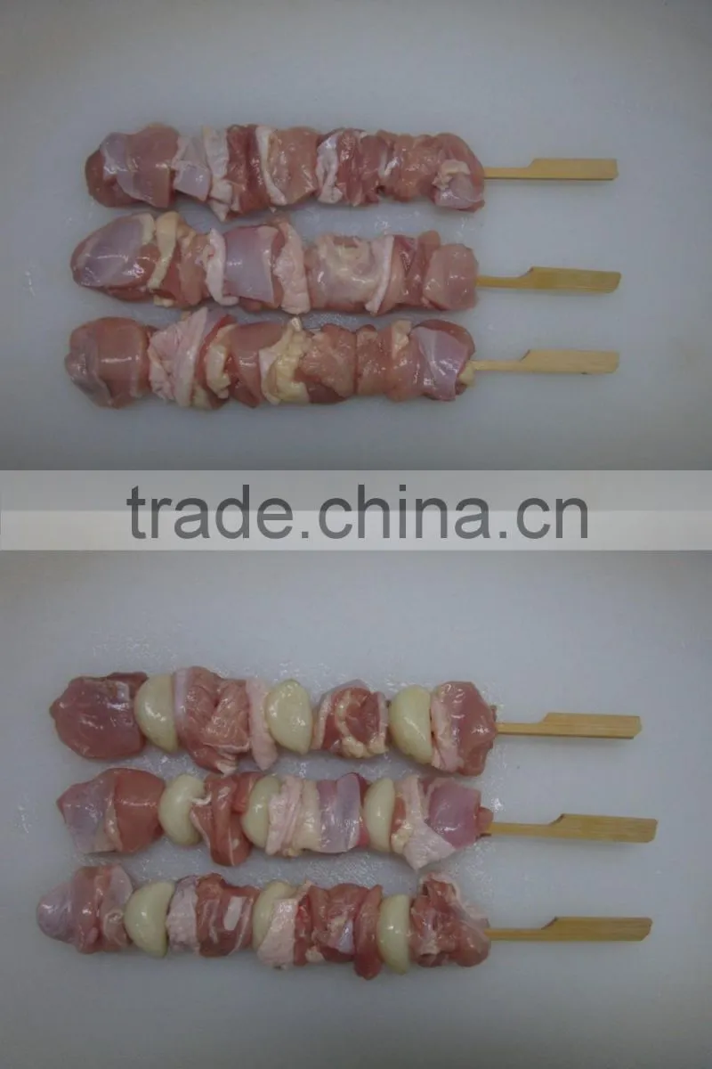 chicken meat skewer