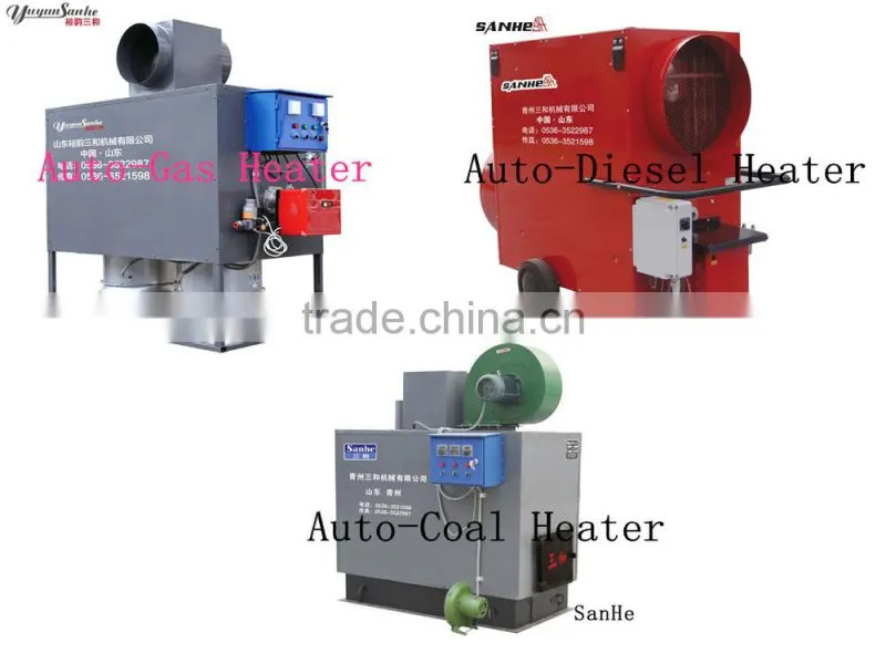 Auto Gas-burning air heater for poultry house/poultry farm/greenhouse/chicken house air heater