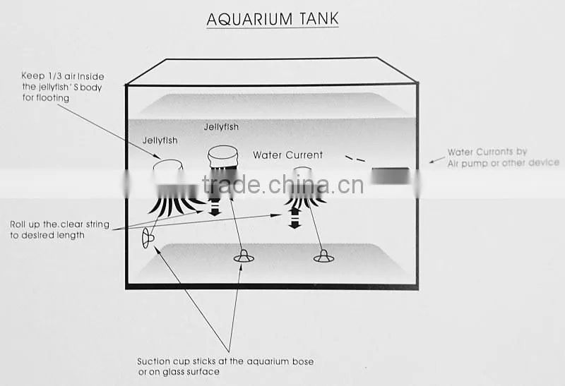 Silicone Moon Jellyfish Aquarium
