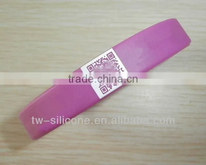 custom silicone qr band laser silicone id bracelet qr