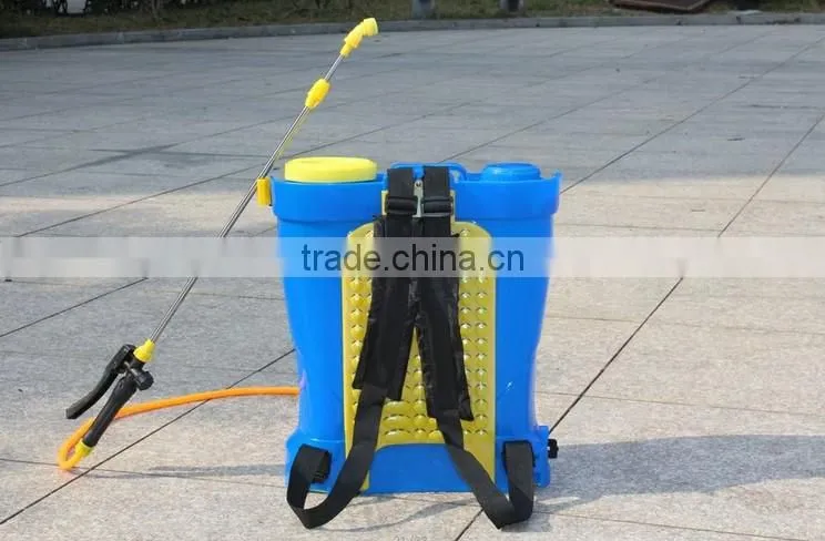 18L plastic eletric knapsack pump sprayer,flux adjustable,high pressure, low energy consumption and large capacity
