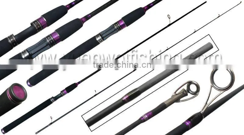 2 section IM6 Carbon 8-28G Spinning Fishing Rod
