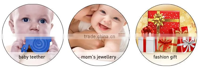 Silicone Chewable silicone steether pendant