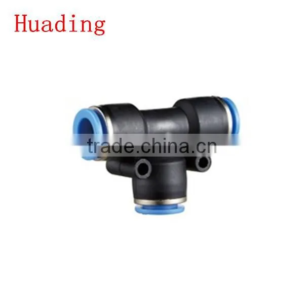 PU Seires Pneumatic Connector,Direct Way Hydraulic Fitting- Connector Fitting-Black