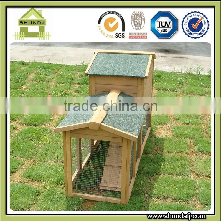 SDR003 custom Large Run Wooden Rabbit Hutch with large run designs