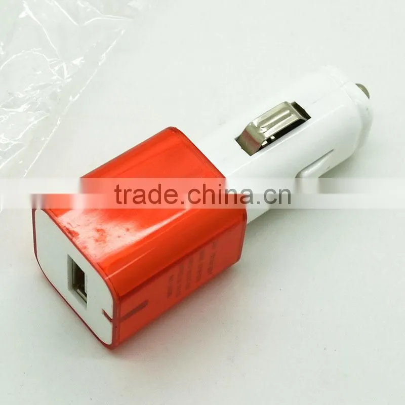 For samsung car charger car Crystal shell USB car charger for HTC iphone ipod smart phone