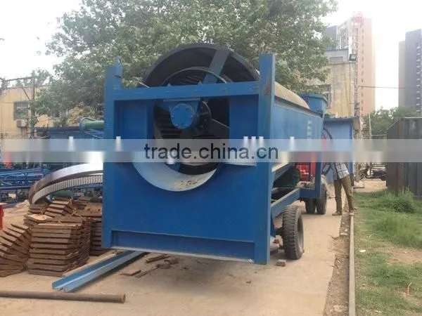 Mobile sand washing stone drum separation screen