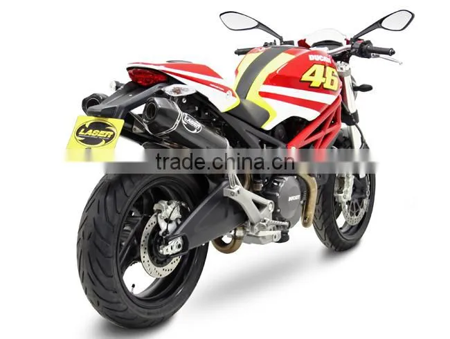 For SUZUKI GSX-R750 2008- SM Motorcycle Exhaust Pipe LASER Delta slip-on muffler