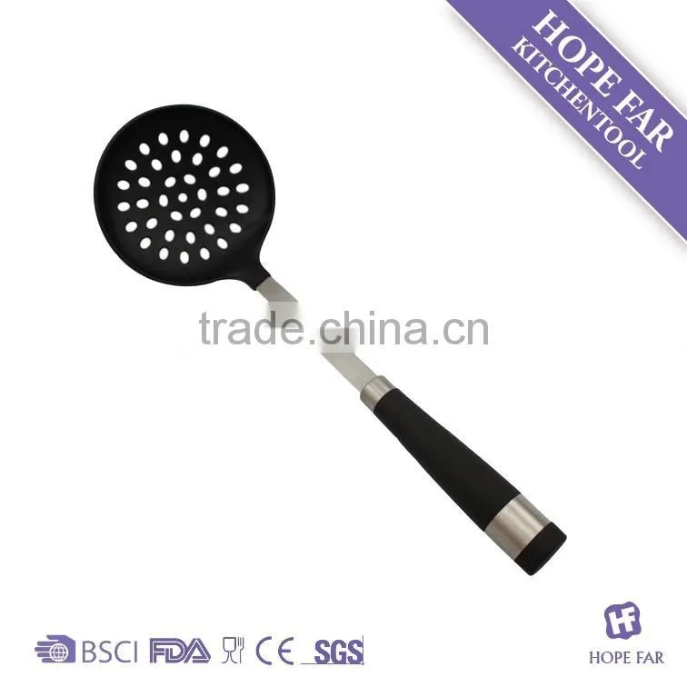 09034678 6pcs Premium quality nylon kitchen utensils set with rubber hollow handle