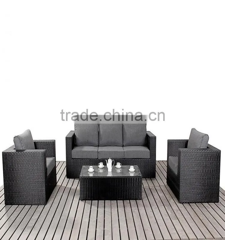 SD garden furniture resort hotel rattan wicker sofa set