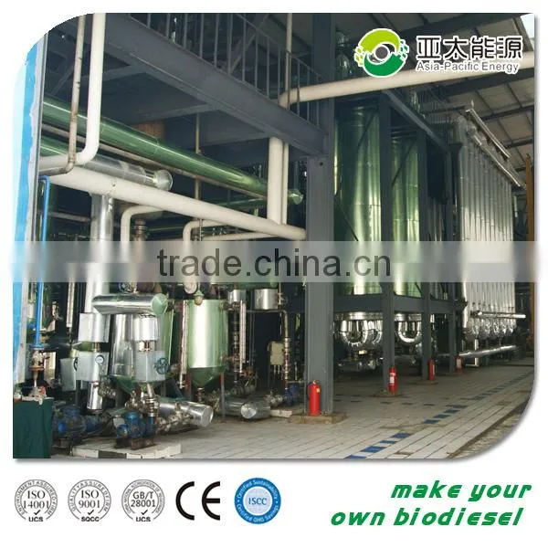 Used vegetable oil processing biodiesel equipment, biodiesel plant
