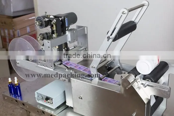 YS-BJ-50 Round bottle label machine with fight coding printer