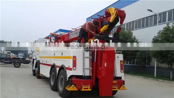 China howo heavy duty rotator tow truck for sale