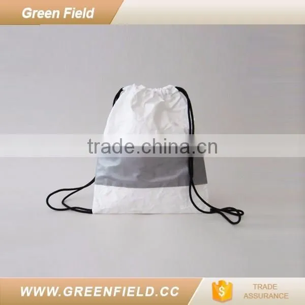 tyvek drawstring backpack waterproof PE material 2017