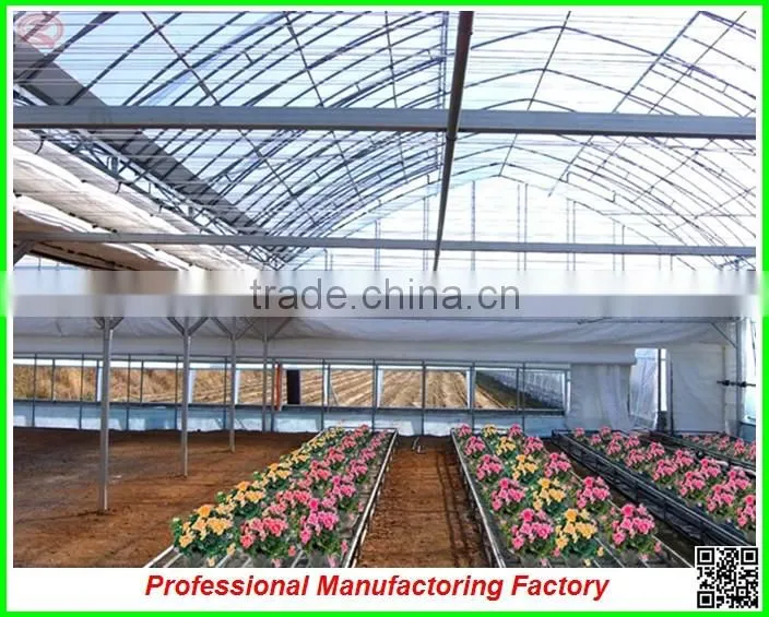 plastic film commercial greenhouse for tomatoes with arched type