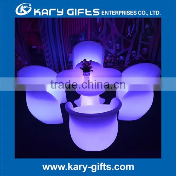 WATERPROOF GLOW LIGHT UP OUTDOOR FURNITURE WITH LED LIGHT
