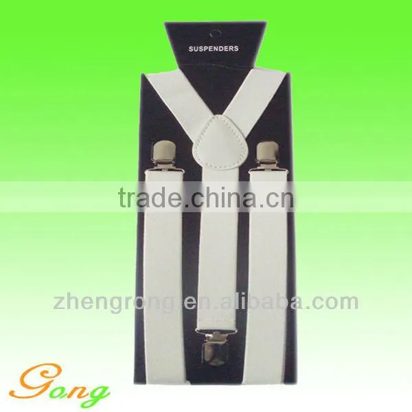 Lady's cheap elastic new fashion design orange suspenders