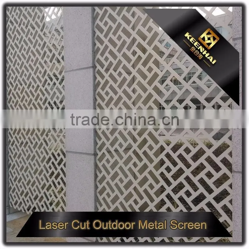 304 Stainless Steel Decorative Laser Cut Outdoor Perporated Metal Screen