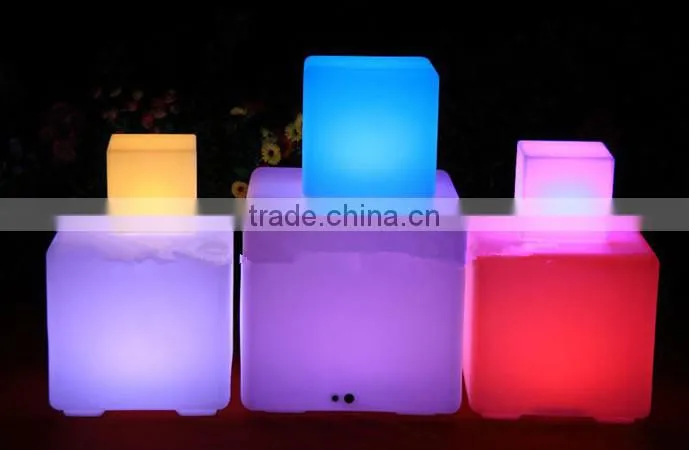 40*40*40CM cube chairs plastic cube furniture chairs with 40CM