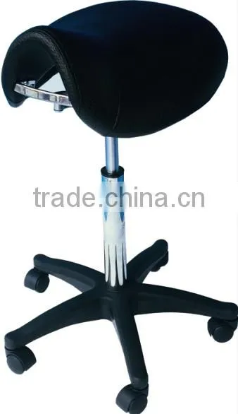 Potable movable Ottoman stool chair saddle chair with wheels used salon furniture F-3329