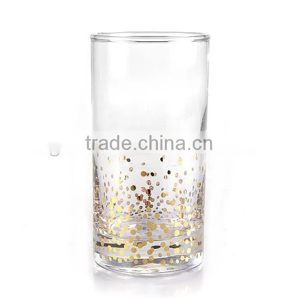 2017 HOT SALING DECAL STEMLESS WINE GLASS