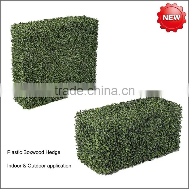 Indoor and outdoor artificial boxwood hedge