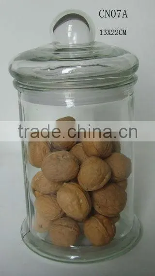 4 sizes clear cylinder glass apothecary jars