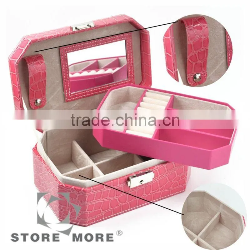 2014 New Design Multiple Metal Lock Jewelry box