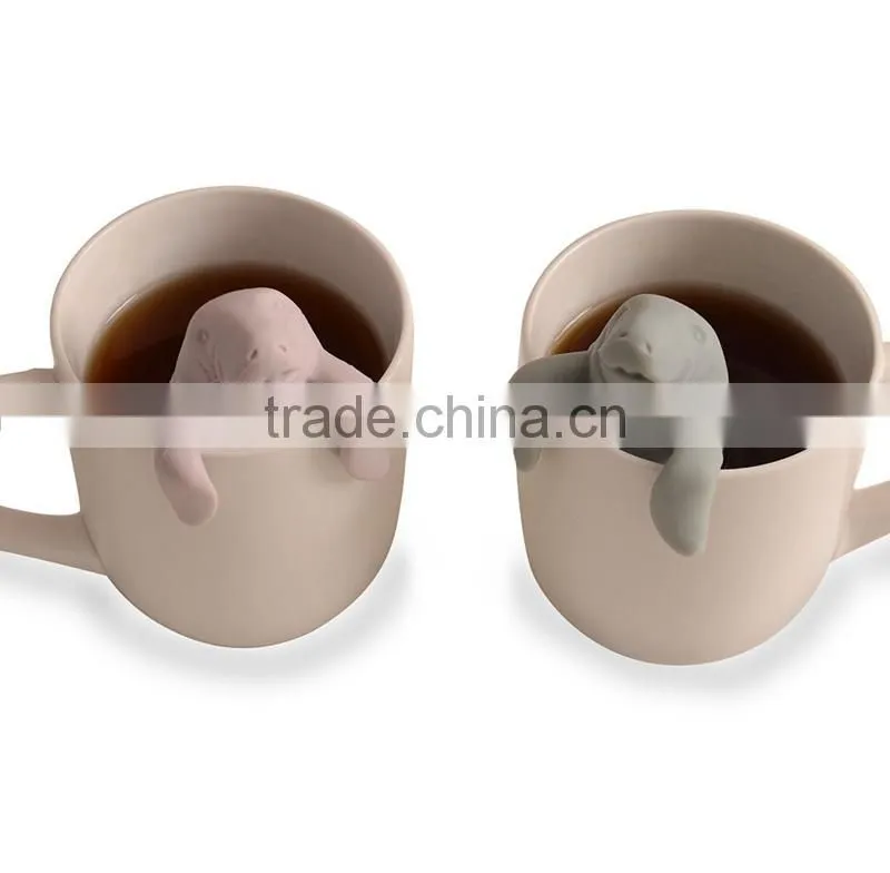 silicone manatee tea infuser