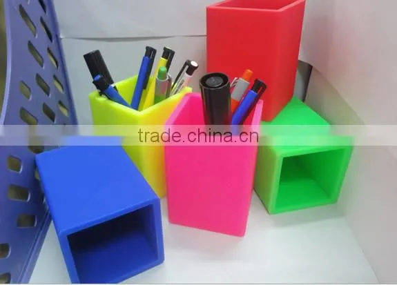 unbreakable silicone pen container eco friendly