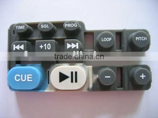 colored silicone button silica gel keypad rubber botton