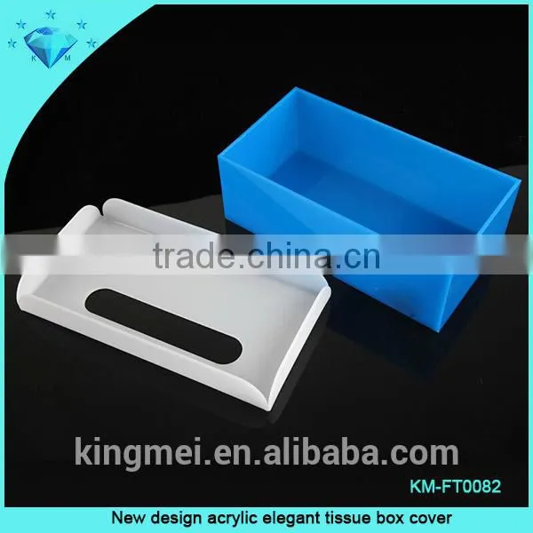 New design acrylic elegant tissue box cover