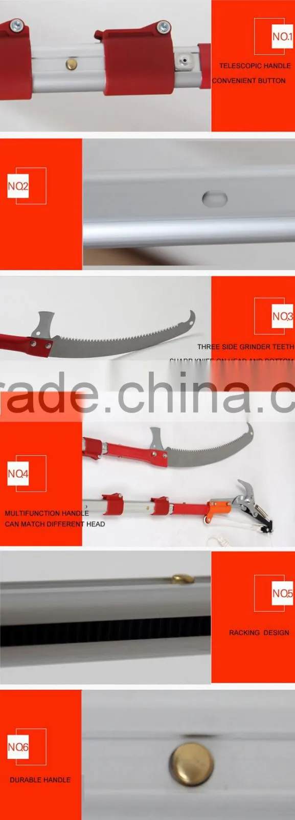 aluminum handle power pole saw