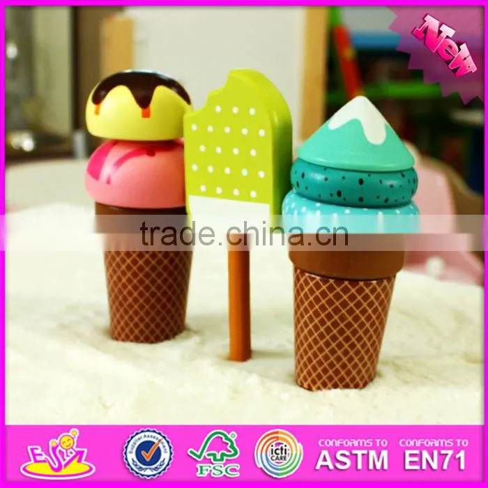 2017 New design kids pretend toys wooden play food W10B182