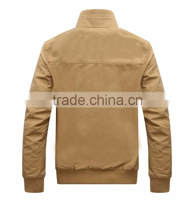 China Factory Men Coat Canvas Jacket Without Hood