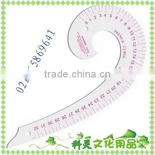 Kearing Vary Form Curve Ruler Armhole Curves Silk Printing Flexible Transparent Plastic Rulers # 6132