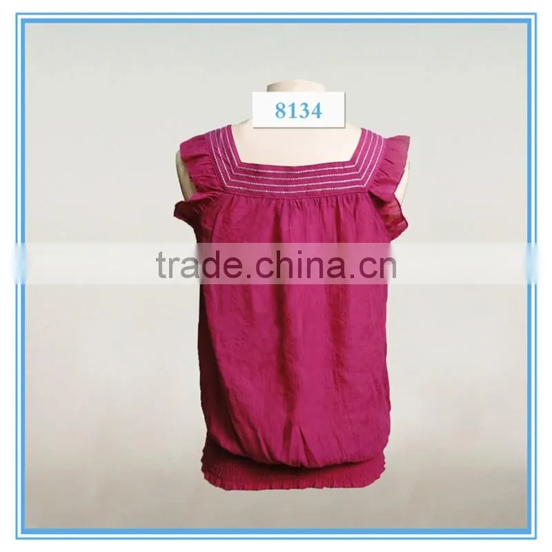 Ladies New Design Fashion Cotton Top Cutting From Bangkok Ethnic Style